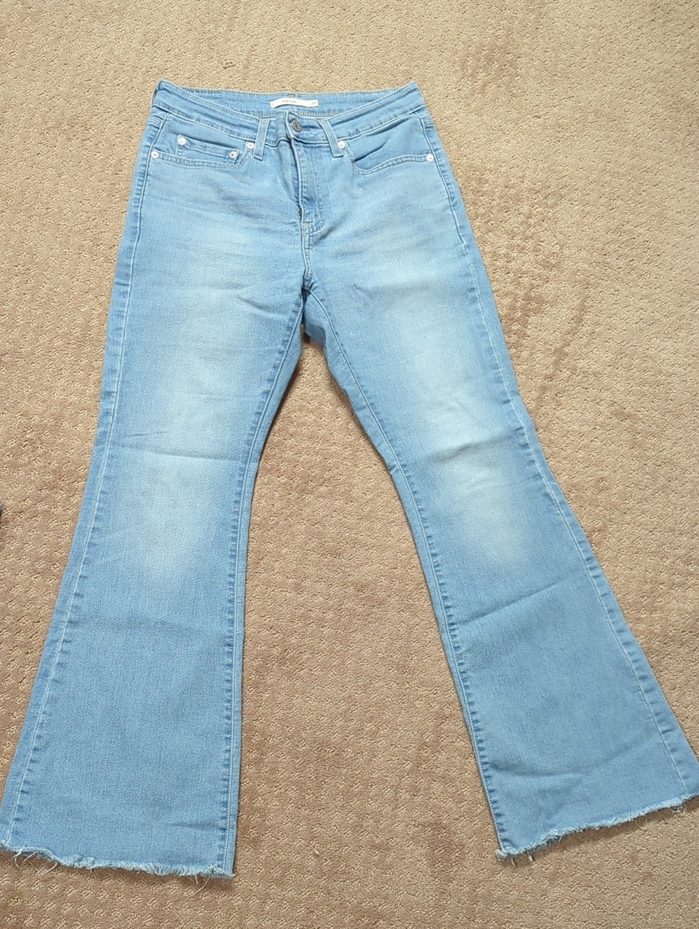 Light Blue Women's Flare Jeans - Levi's 726
